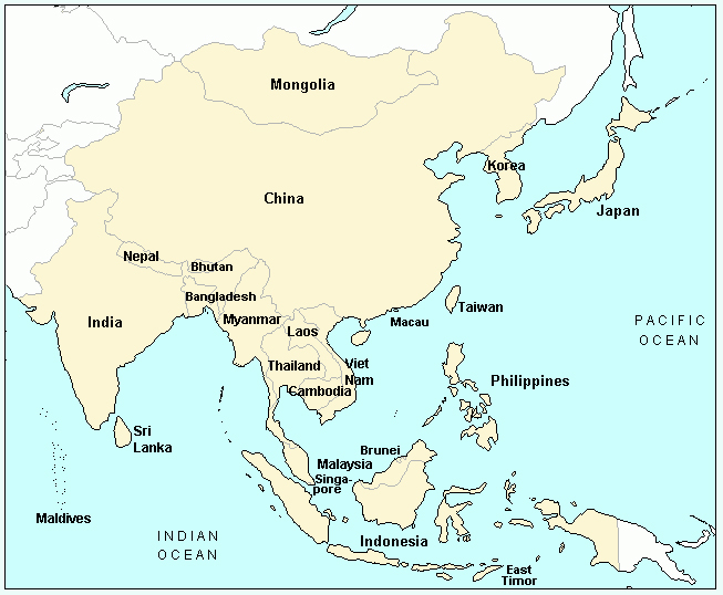 Map Of Ancient Far East And Also Asia Major And East Asia