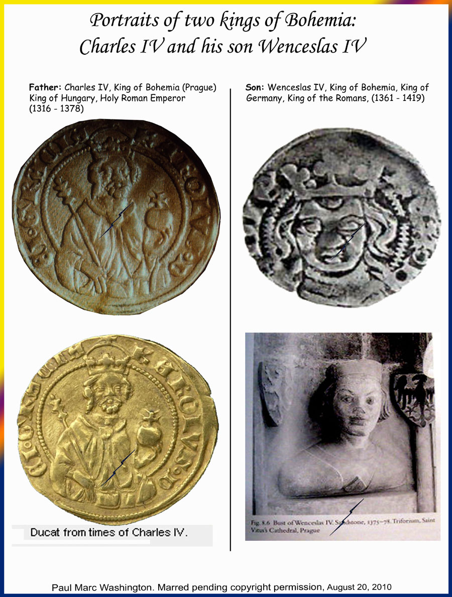Charles IV and Wenceslas IV. ..art, art history, Paul Marc Washington, paleoneolithic@yahoo.com 