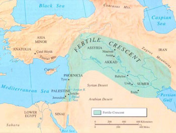10. Location of the Fertile Crescent.