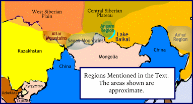 2. Regions occupied by the first peoples in the North.