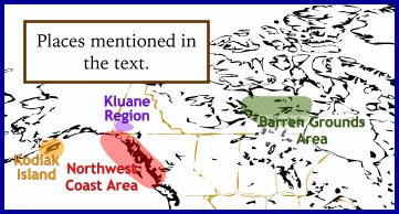 8. North American areas mentioned in the text.